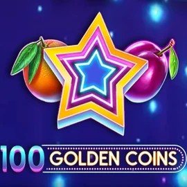 100 Golden Coins slot logo by Amusnet Interactive at Jokery Casino