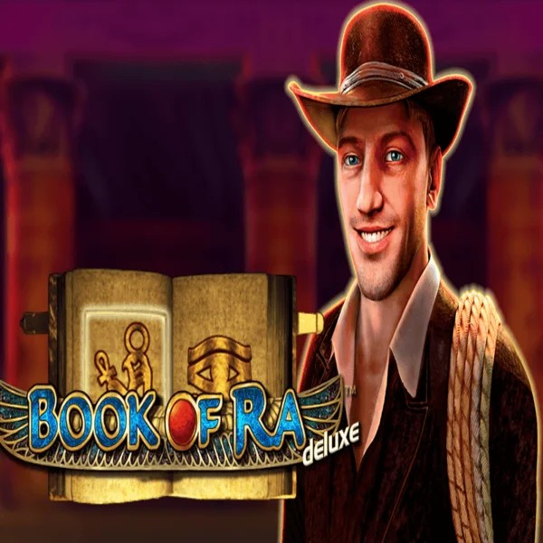 Official Slots logo: Book of Ra Deluxe by Novomatic at Jokery Casino
