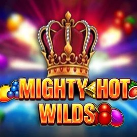Mighty Hot Wilds slot logo by Inspired Gaming at Jokery Casino