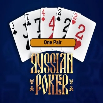 Russian Poker slot logo by OneTouch Games at Jokery Casino